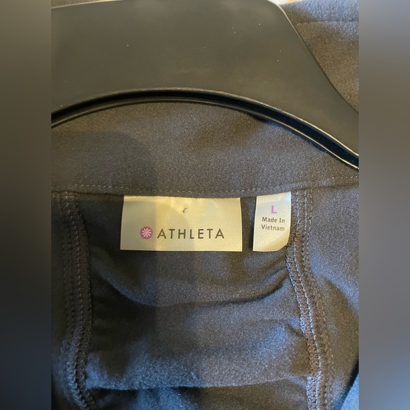 ATHLETA Women's Athletic Jacket Lightweight Pullover Sweater Quarter Zip Gray - Picture 5 of 5